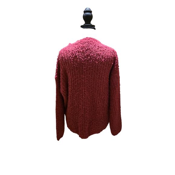 Zenana Chunky Knit Sweater – Soft Textured Pullover – Pink – S - Picture 4 of 4